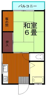 梅田第2アパート【2階】の間取り