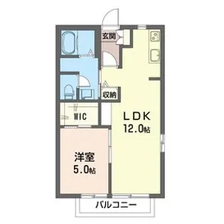 リバーパークI【2階】の間取り