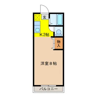 岐阜県岐阜市鏡島南4【アパート】の間取り