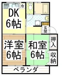 センチュリーハイツ涼【2階】の間取り