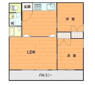 オアシス【2階】の間取り