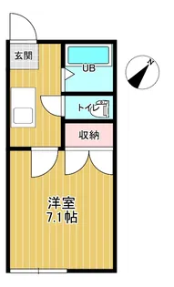 千代田ハイツII【1階】の間取り