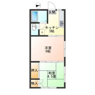 田村ハイツA【2階】の間取り