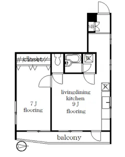 タイガーマンション清【1階】の間取り
