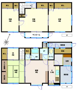 北海道函館市山の手1【一戸建】の間取り