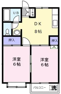 アイコーポラスD【1階】の間取り