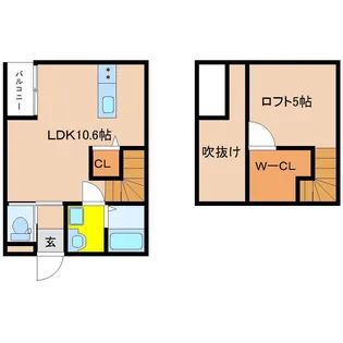 Lungo【1階】の間取り