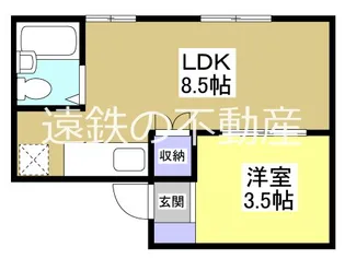 A-Life葵東【3階】の間取り
