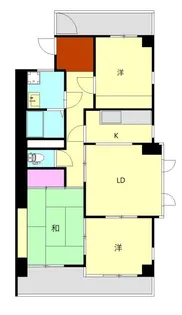 レジデンス浜野II【2階】の間取り