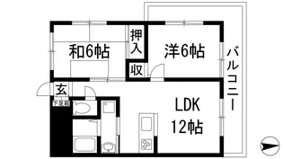 クリアコート伊丹【3階】の間取り