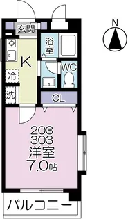 イッツ哲学堂公園【3階】の間取り