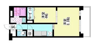 岡山県岡山市北区下中野【マンション】の間取り