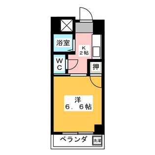 シャトー山田【4階】の間取り