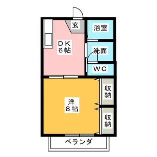 ウッダレート曲金【2階】の間取り