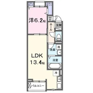 大阪府寝屋川市打上元町【アパート】の間取り