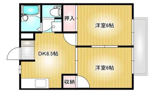 岡山県倉敷市大島【アパート】の間取り