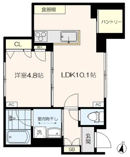 Maison de Saule【1階】の間取り