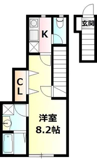 クラウンハイツ I【2階】の間取り