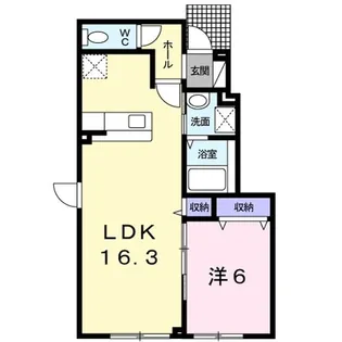 PACIFICO汐見A【1階】の間取り