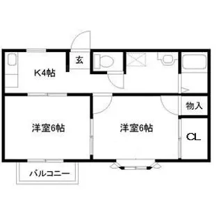 クレストサイド【1階】の間取り