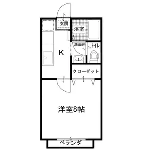 江藤ハイツ8号地【1階】の間取り