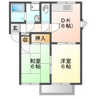 グラミュール手城【2階】の間取り