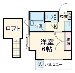 ジュネパレス松戸第21【2階】の間取り
