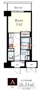 福岡県久留米市縄手町【マンション】の間取り