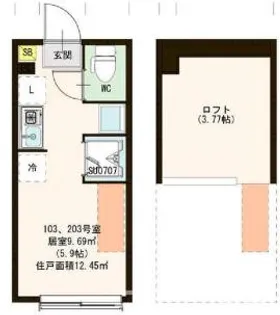 アビリオ下井草【2階】の間取り