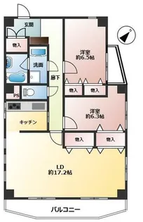 ル・アール志木【3階】の間取り