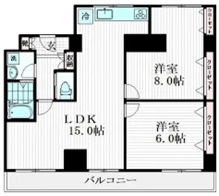 フェリス辰巳台【2階】の間取り