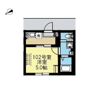 ベルアージュ日吉本町【1階】の間取り
