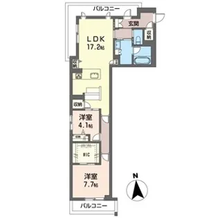 ペティーユ【3階】の間取り