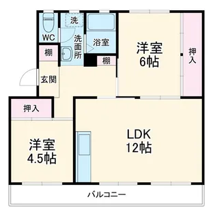 コーポラス三輪I【3階】の間取り