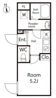東京都大田区新蒲田1【マンション】の間取り