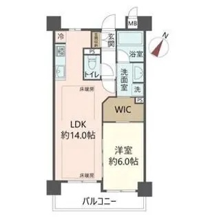 ディオ梅田【2階】の間取り