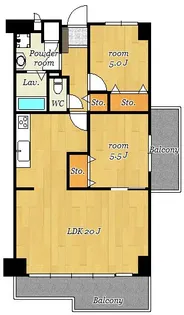 グリーンコーポ熊本【13階】の間取り