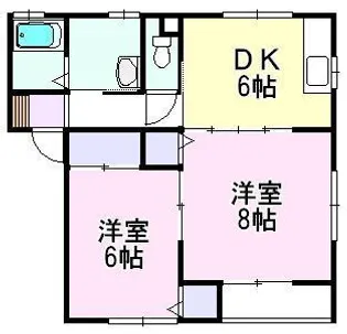 ヴェルヌーブA棟【1階】の間取り