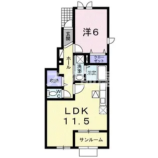 メビウス【1階】の間取り
