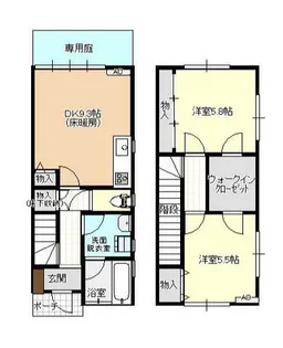 ファイン西荒屋 A棟【1階】の間取り