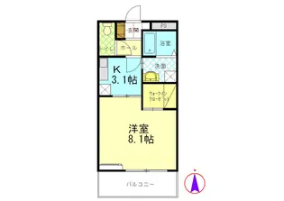 メゾンティアラ【1階】の間取り