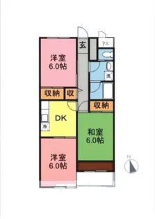 フロレスタ上ノ山【2階】の間取り