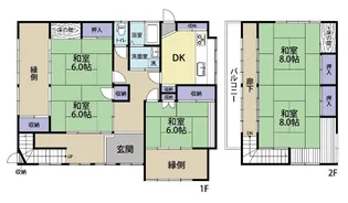 静岡県富士市富士岡【一戸建】の間取り