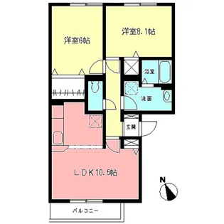 ドエルKII【1階】の間取り
