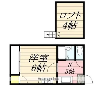 福岡県福岡市中央区地行4【アパート】の間取り