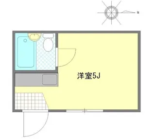 ツバエハイツ【1階】の間取り