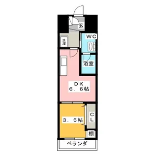 アーバネックス深川住吉【9階】の間取り