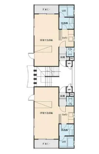 ホットハウス北三番丁公園【2階】の間取り