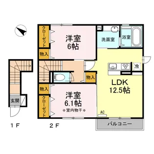 montee amour【2階】の間取り