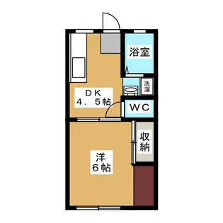 ハクラクスプリングハイツ【1階】の間取り